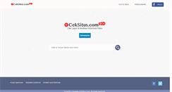 Desktop Screenshot of ceksitus.com
